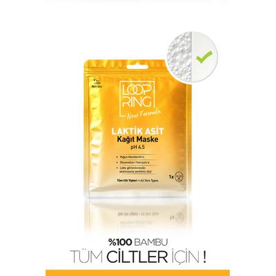 Laktik Asit Gözenek Sıkılaştırıcı Leke Karşıtı Yüz Kağıt Maskesi